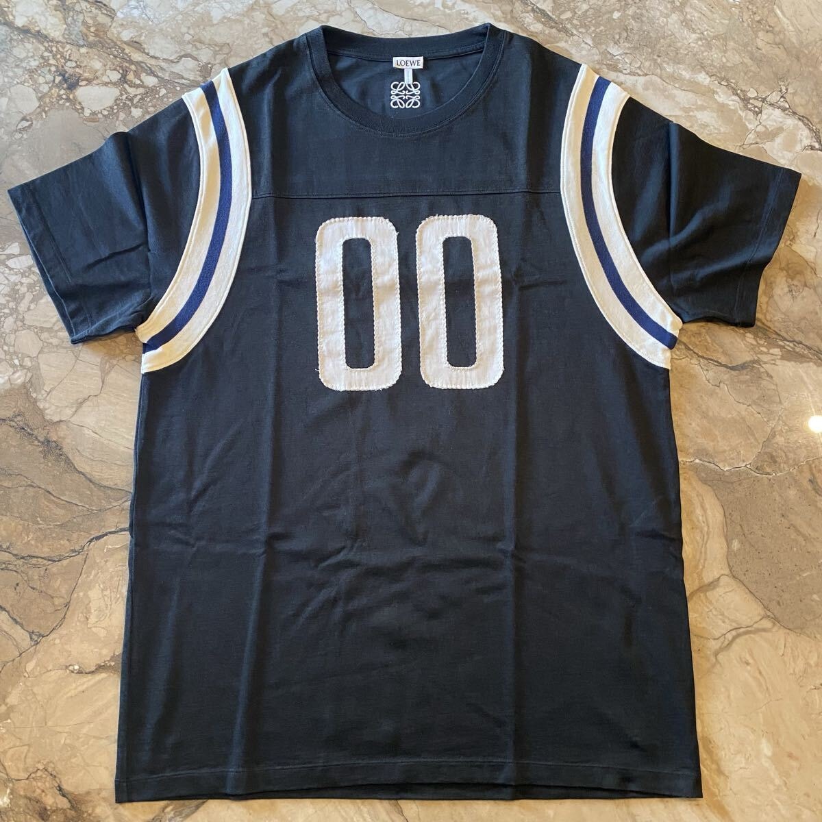 即完売 LOEWE ロエベ Tシャツ フットボールTシャツ Ｌ　vintage 新品・未使用(ワケあり)】即完売 LOEWE ロエベ Tシャツ