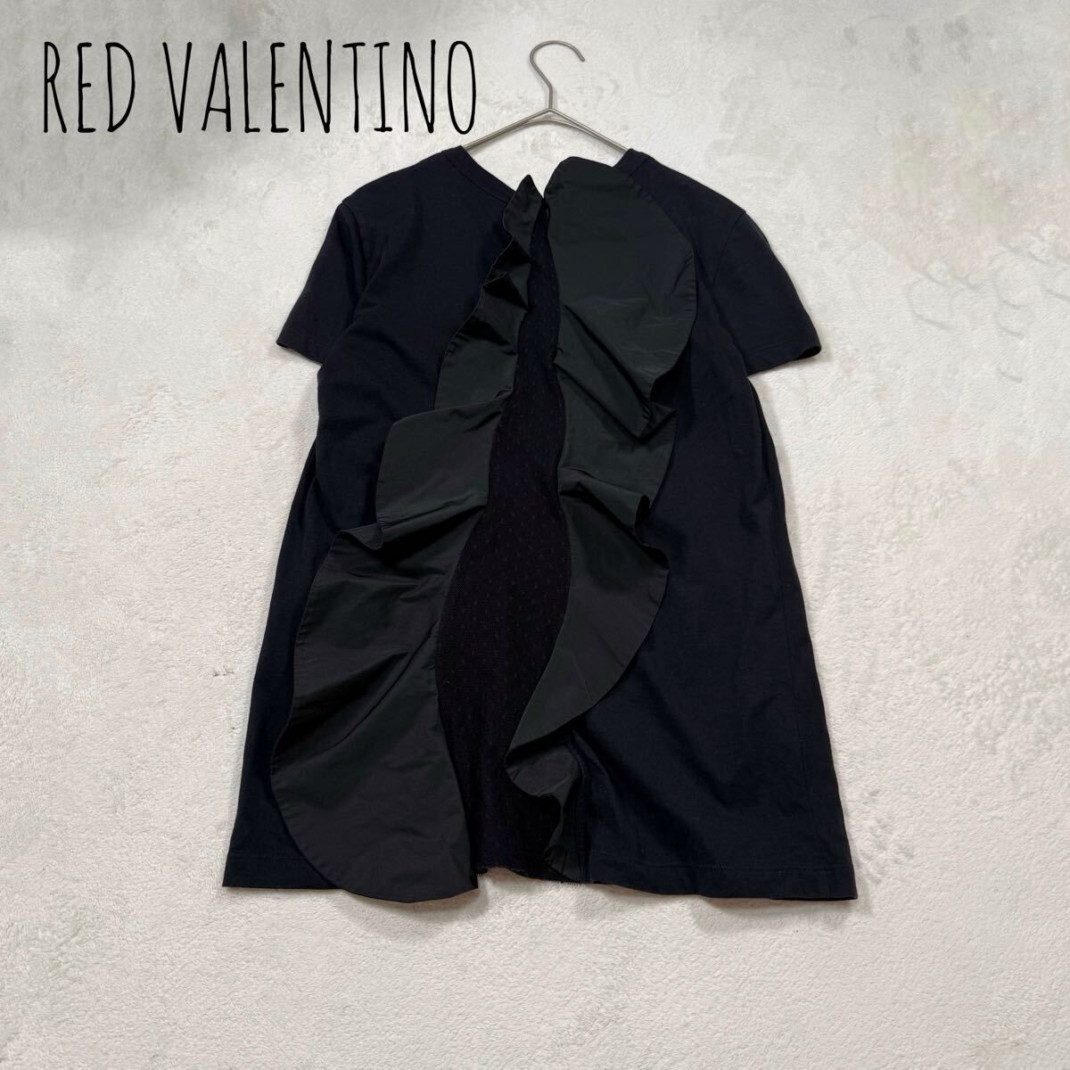 やや傷や汚れあり】RED VALENTINO フリル レース カットソー