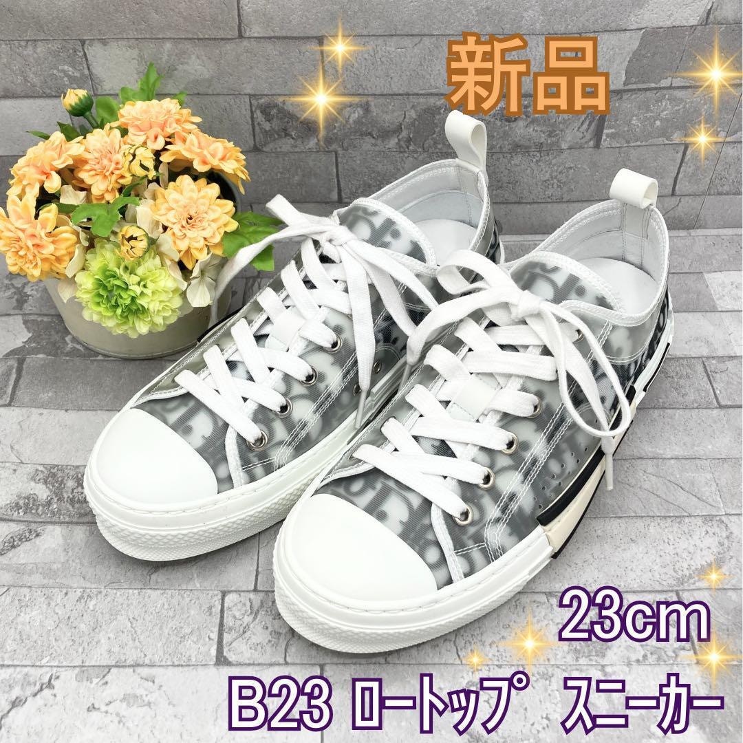 Dior B23 ロートップスニーカー ディオール オブリーク キャンバス