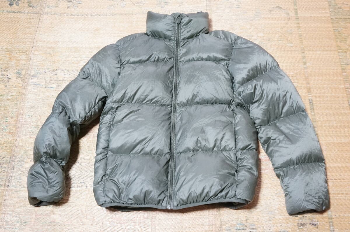 軽量 撥水 UNIQLO ユニクロ ウルトラライトダウンボリュームジャケット ジャケット M メンズ 311-422225(94-01)緑 軽量撥水通勤