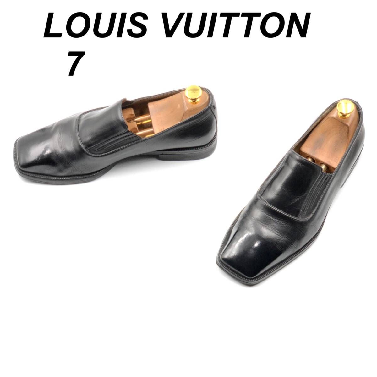 a*e様 【定価約25万円 ⭐︎極美品】LOUIS VUITTON レザーシュー 傷や汚れあり】即決 Louis Vuitton ルイヴィトン 25cm 7 ST0092