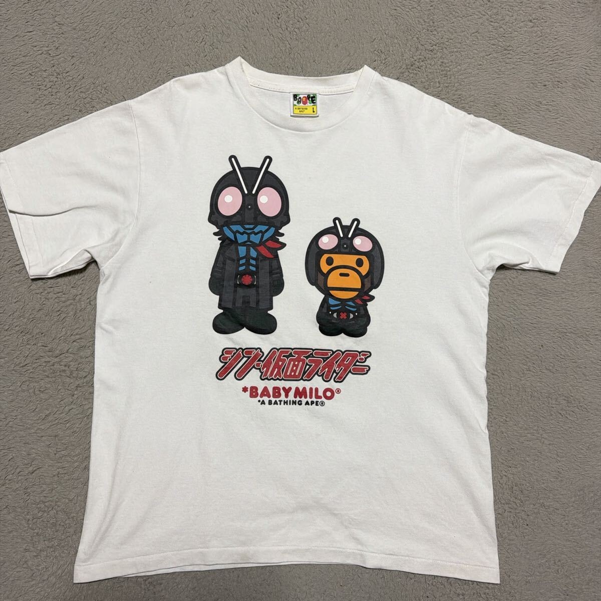 A BATHING APE 1St Camo Crazy Sta College Tee 
