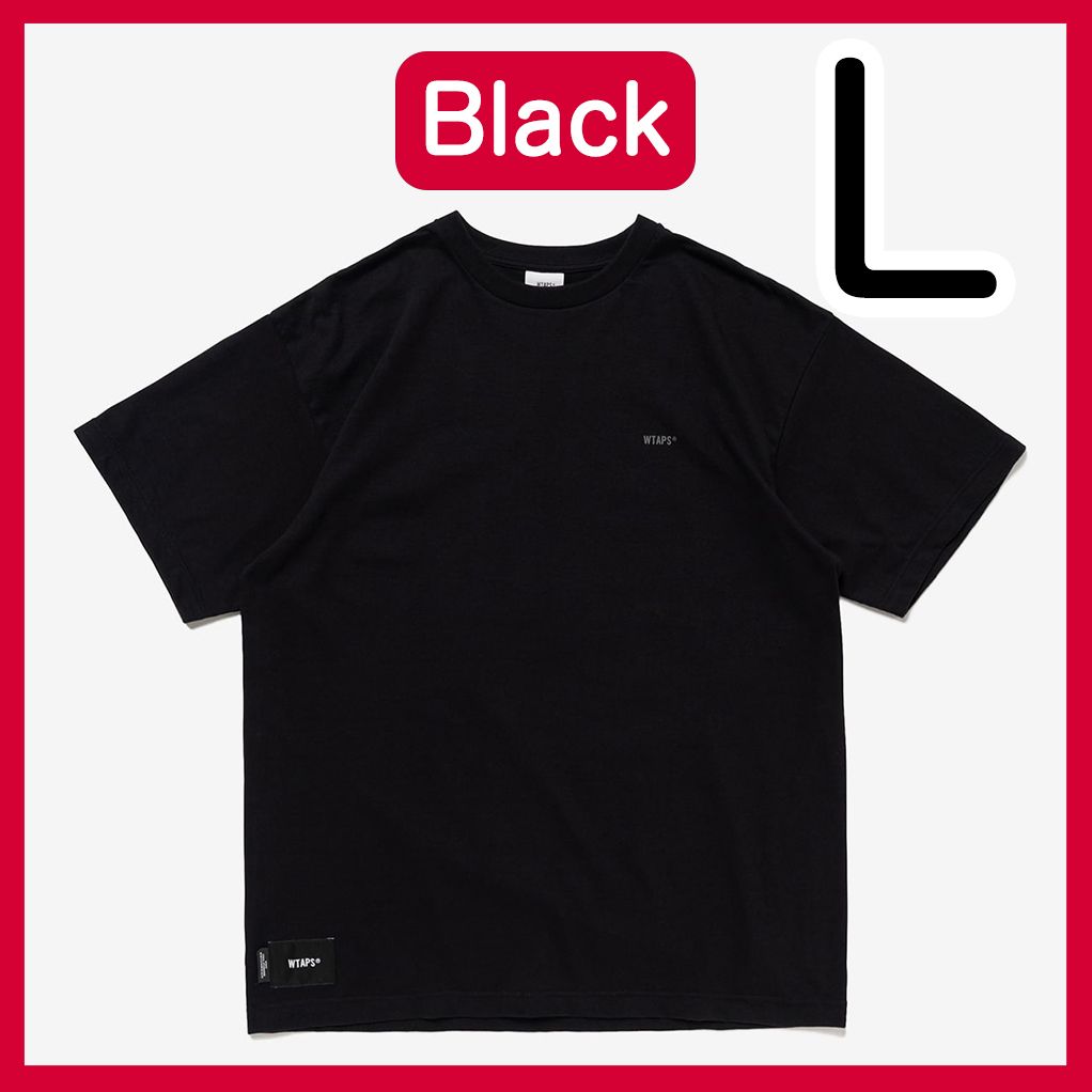 新品未開封 L Black WTAPS FORTLESS / SS / COTTON クルーネック Tシャツ ダブルタップス Large ブラック 黒 Tee