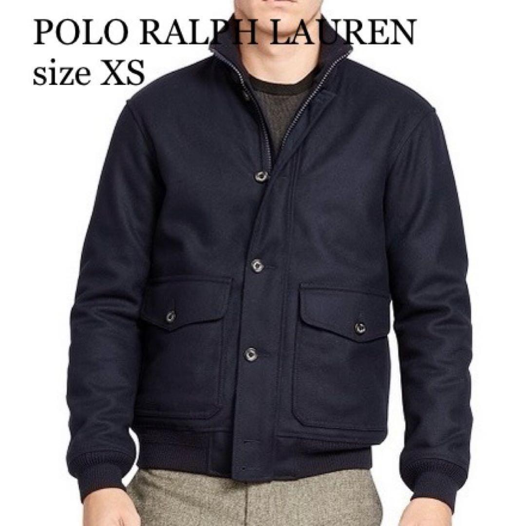 未使用に近い POLO RALPH LAUREN ポロラルフローレン ウール ダウンジャケット ハリントンジャケット