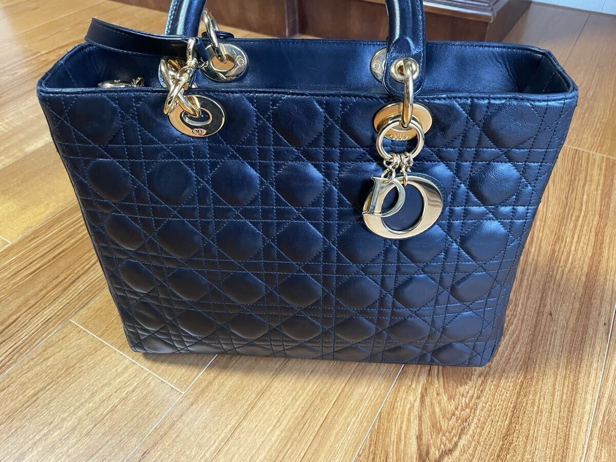 ディオール Dior ハラコ ショルダーバッグ【中古】 ディオール ショルダーバッグ 30モンテーニュ ハラコ レザー Christian