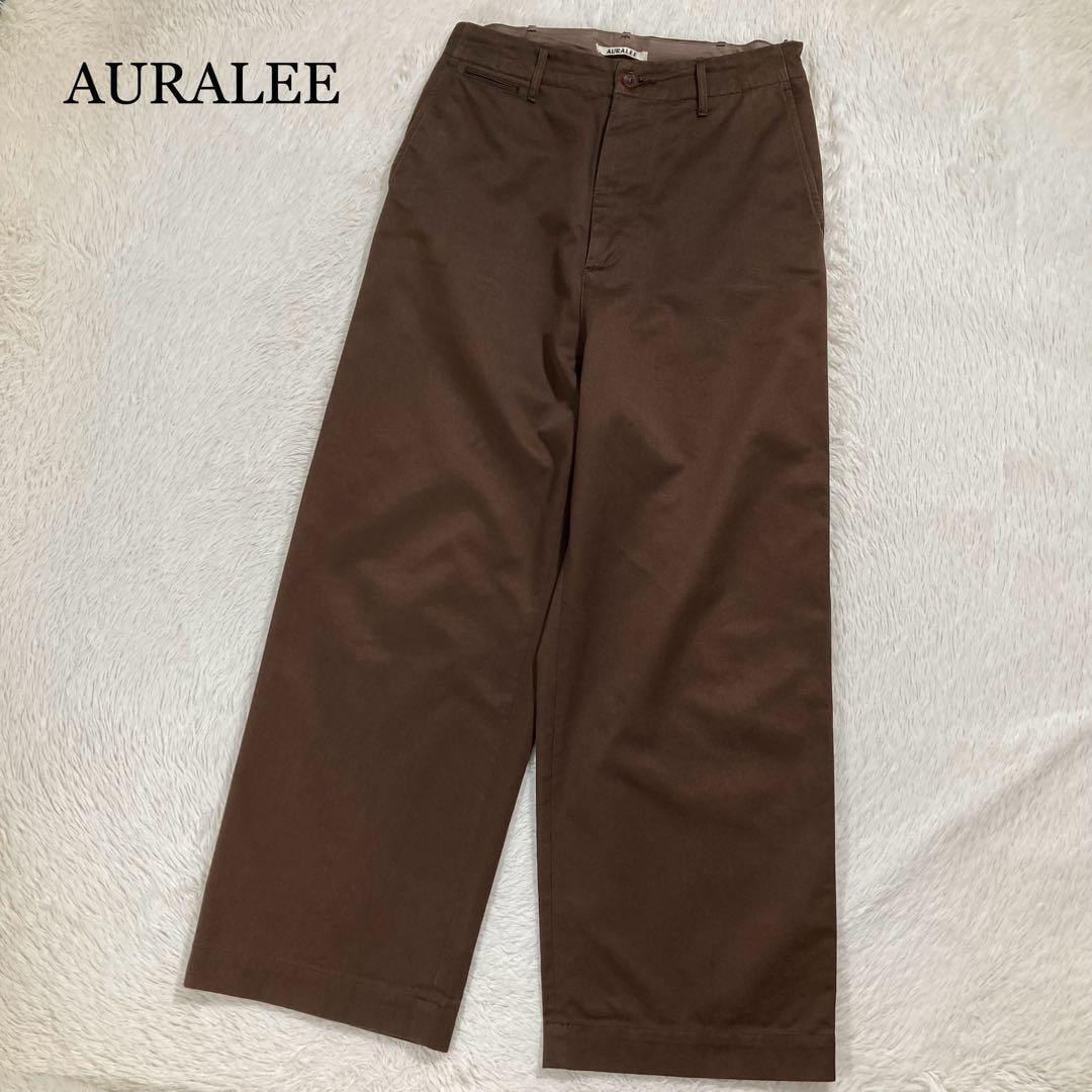 AURALEE Product Dyed Finx Gabardine Pants 