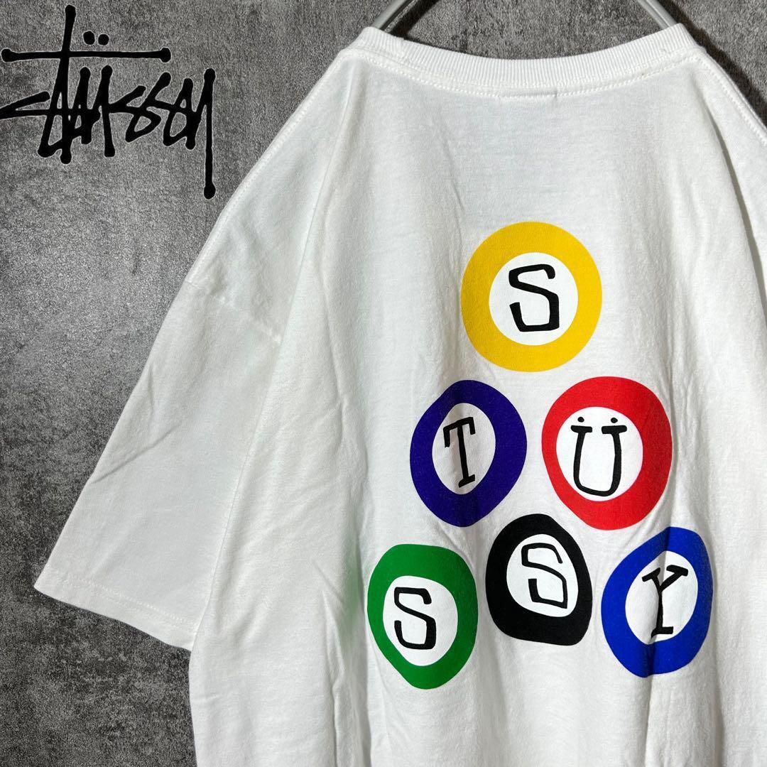 [大人気] ステューシー　Tシャツ　ビリヤード　8ボール　レアプリント　存在感◎
