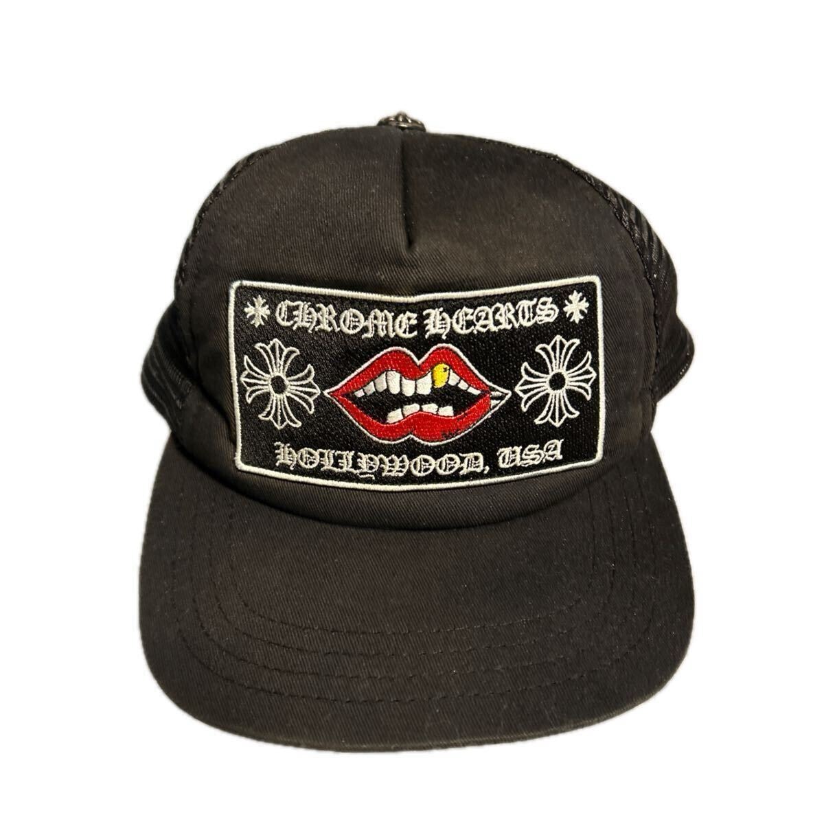 JPタグ　正規品　クロムハーツ　マッティボーイ　matty box メッシュ　キャップ トラッカー 黒 帽子　国内正規品　