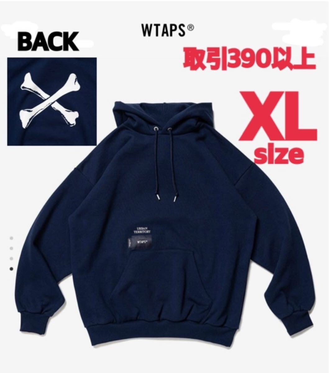 A+ (新品・未使用(ワケあり))】WTAPS 2022FW CROSS BONES HOODY NAVY