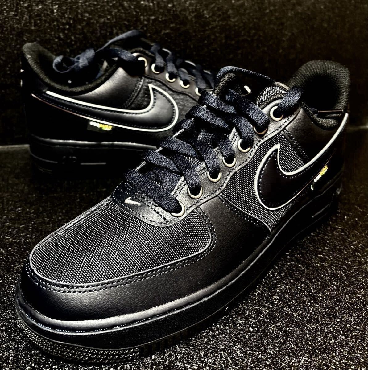 ☆送料込■新品26.0cm■ナイキ エア フォース 1 07 LV8 ダークオブシディアン/ブラック/シルバー【定価.19800円】CORDURA 再帰反射