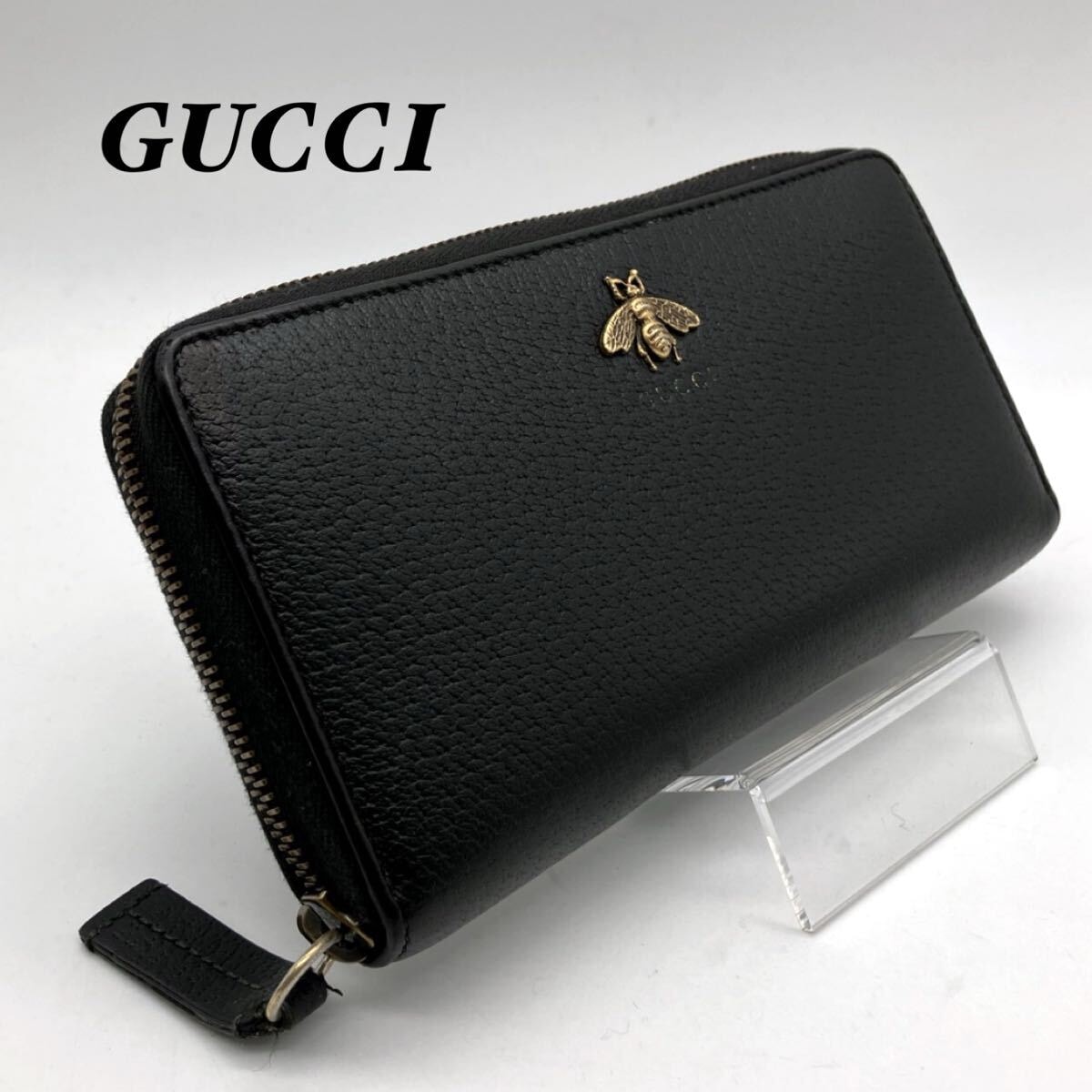 C (やや傷や汚れあり)】GUCCI グッチ 長財布 アニマリエ ビー Bee