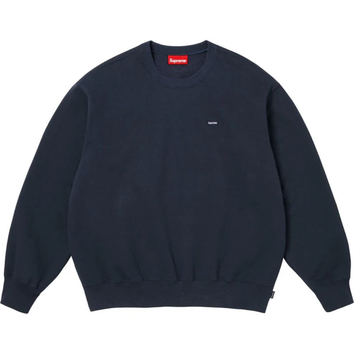 新品・未使用(ワケあり)】（XL）25aw Supreme Small Box Crewneck Navy