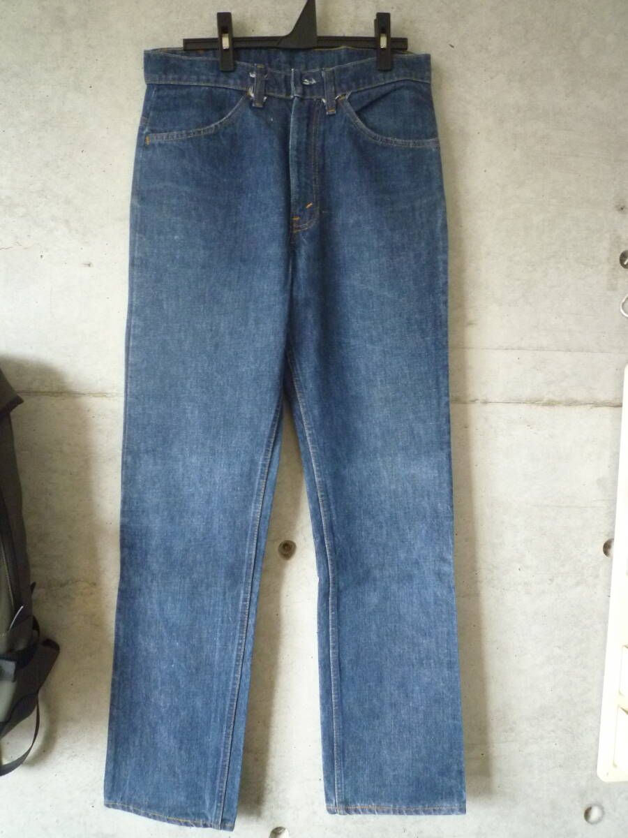 【レア】濃紺 USA製 80s リーバイス Levi's 519-0217 デニムパンツ ヴィンテージ テーパード 70s 90s