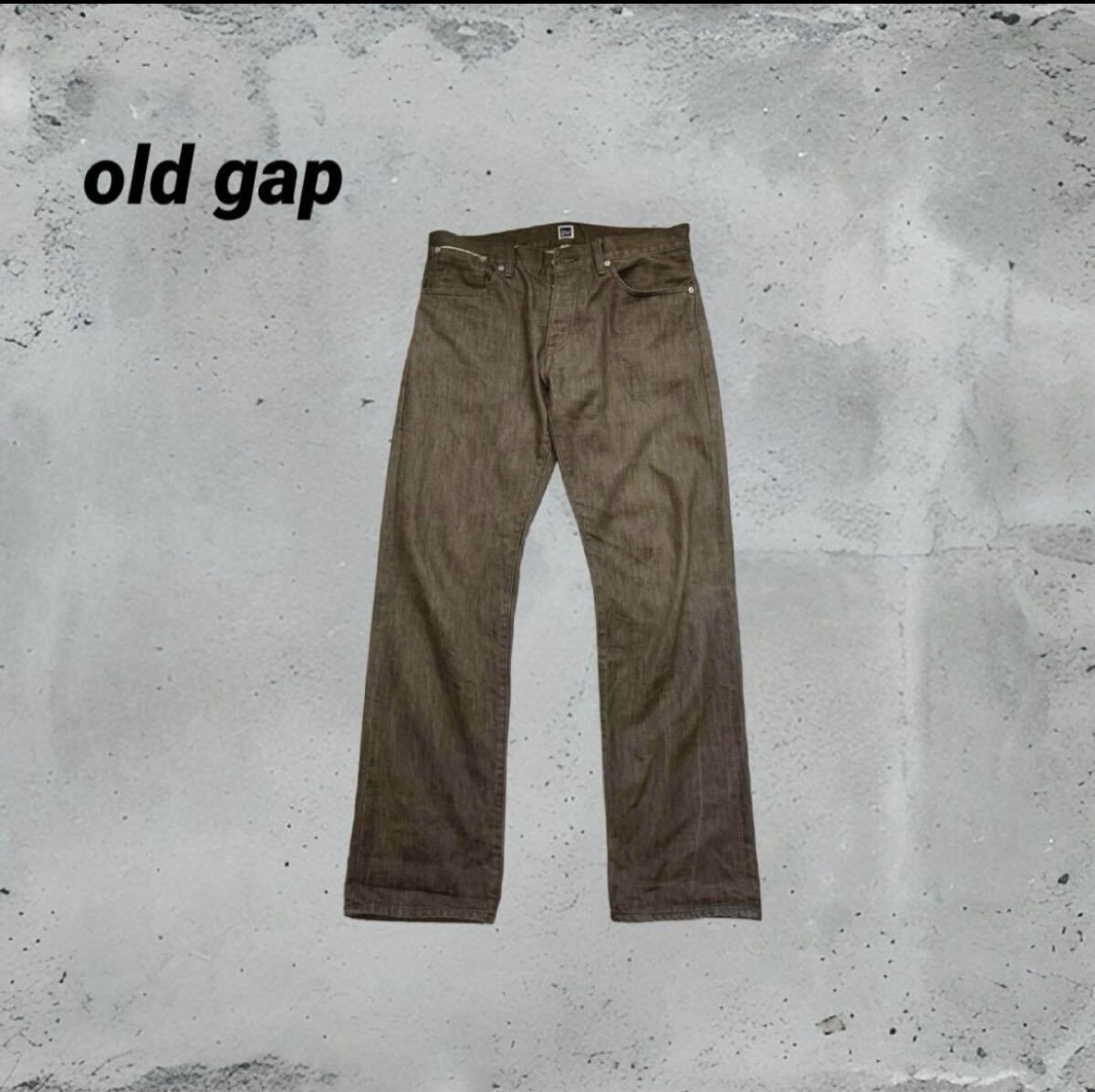 希少90s old gap ギャップ 小文字タグ　ダークグレー ストレートデニム　Mサイズ　 ジーンズ　アメカジ　ストリート　