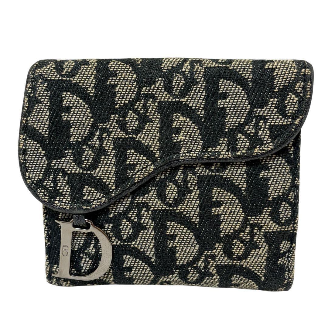 D (傷や汚れあり)】Christian Dior クリスチャンディオール 二つ折り