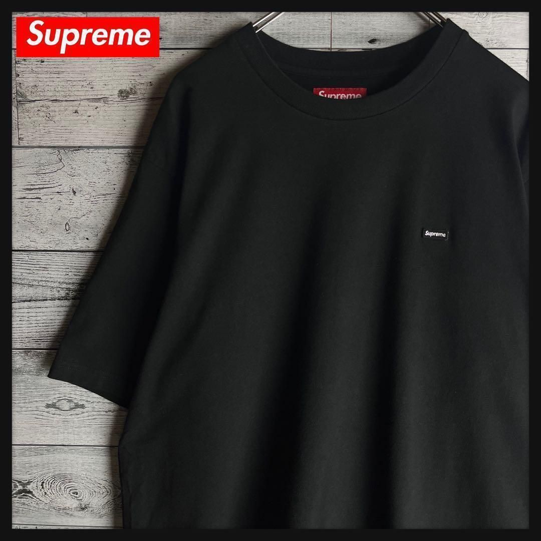 【美品　人気Lサイズ】シュプリーム☆スモールボックスロゴ半袖Tシャツ ブラック