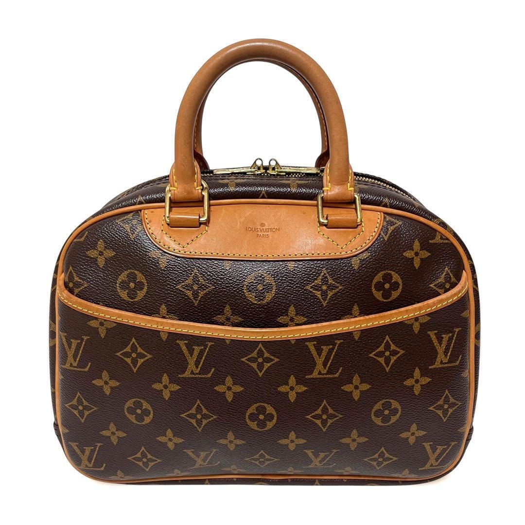 Louis Vuitton ルイヴィトン トゥルーヴィル ハンドバッグ モノグラム PVC レザー M42228 良品