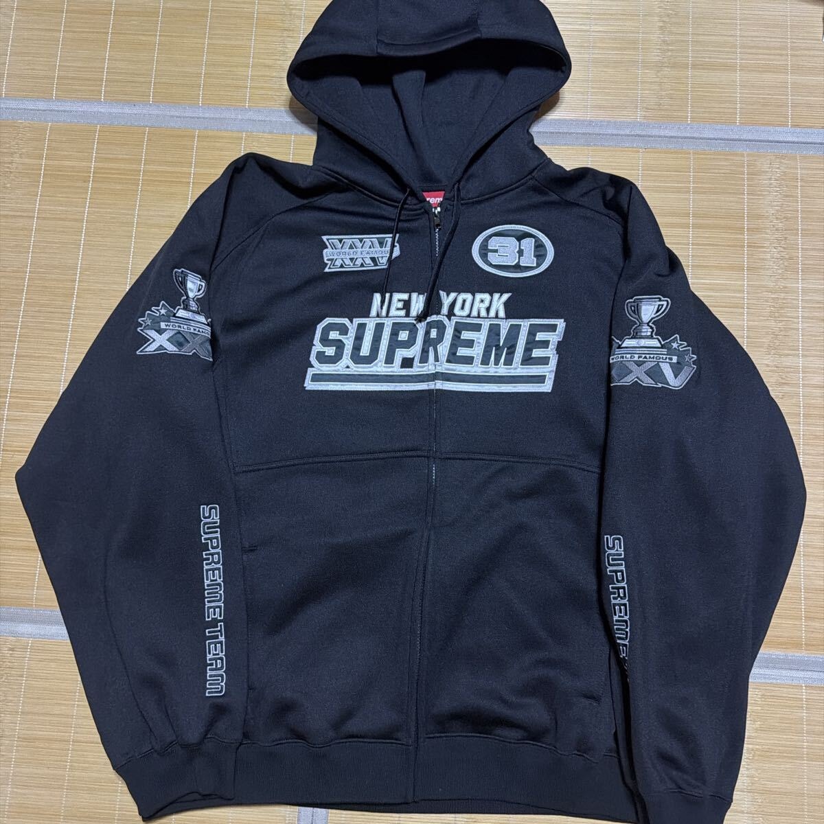 Supreme Football Zip Up Hooded Sweatshirt 