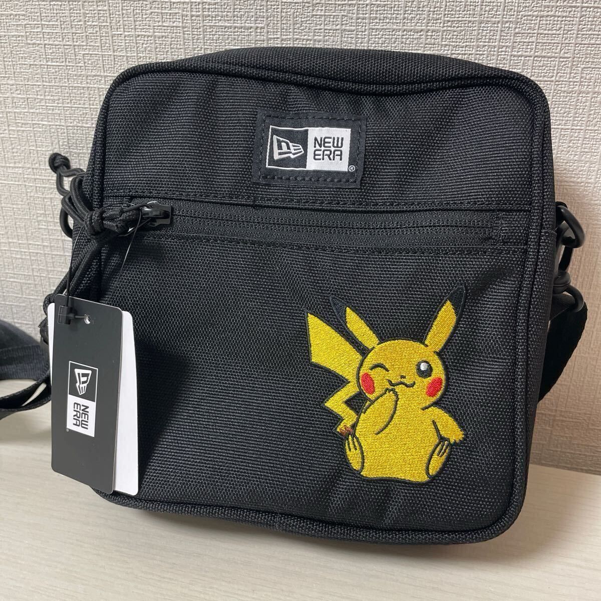 【新品未使用】ポケモン　ニューエラ コラボ　SQ S POUCH POKEMON PIKACHU BLK 14124524 BLK ショルダーバッグ NEW ERA ピカチュウ