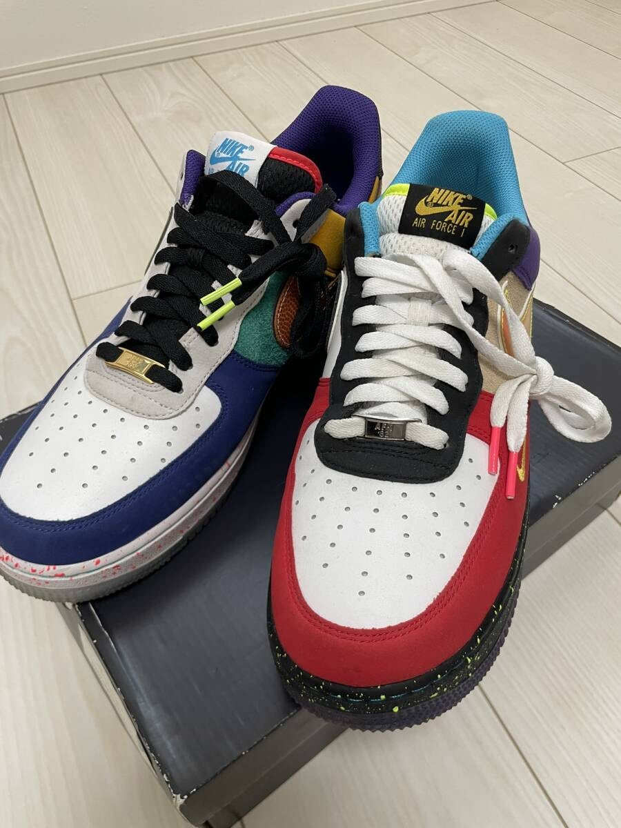 美品 NIKE ナイキ AIR FORCE 1 '07 LV8 WHAT THE LA エアフォース1 ホワット ザ ロサンゼルス US11.5(29.5cm) オリジナルボックス