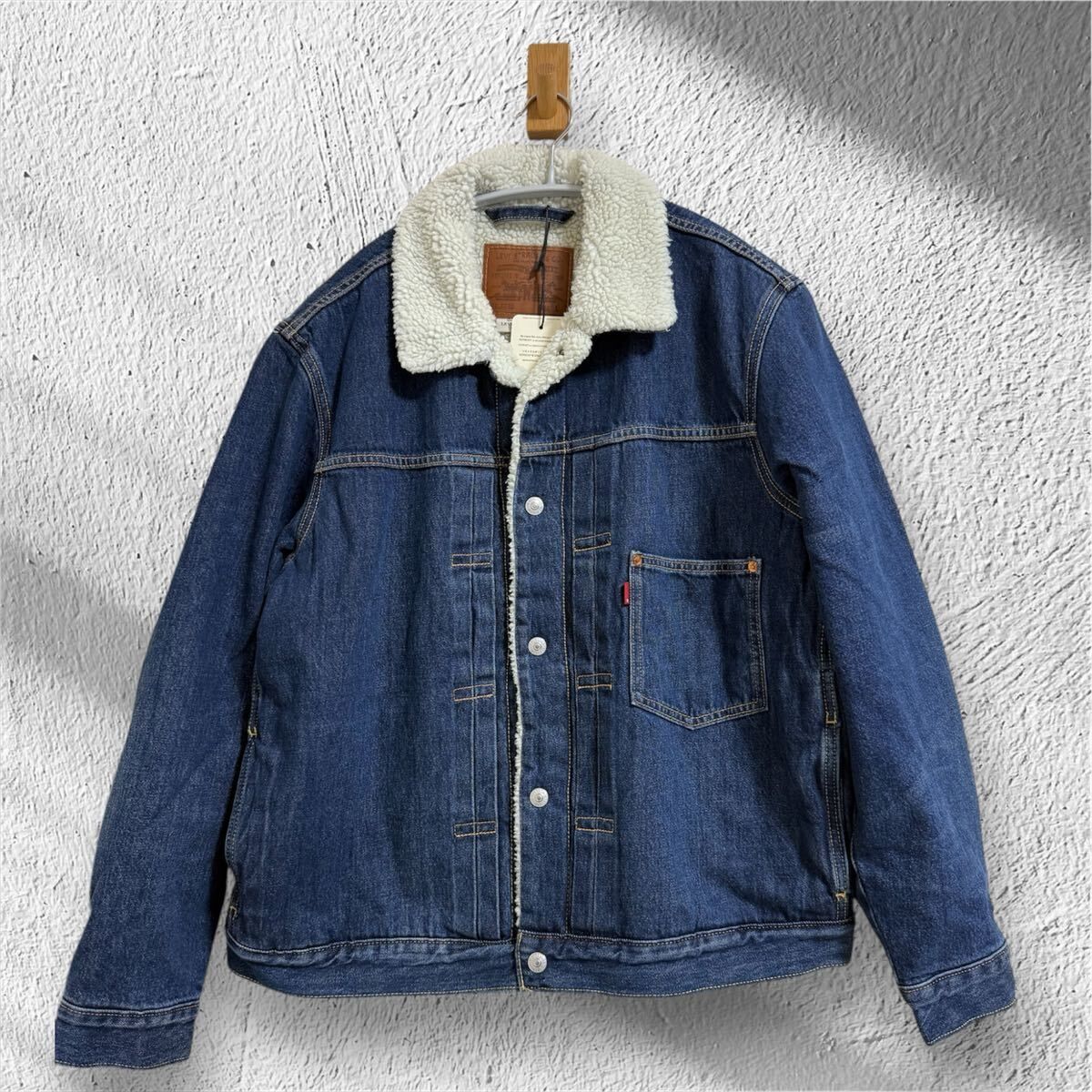 新品未使用！定価16500円！リーバイス デニム ボアジャケット L LEVI'S/ストームライダー シルバータブ Lee silvertab シェルパジャケット