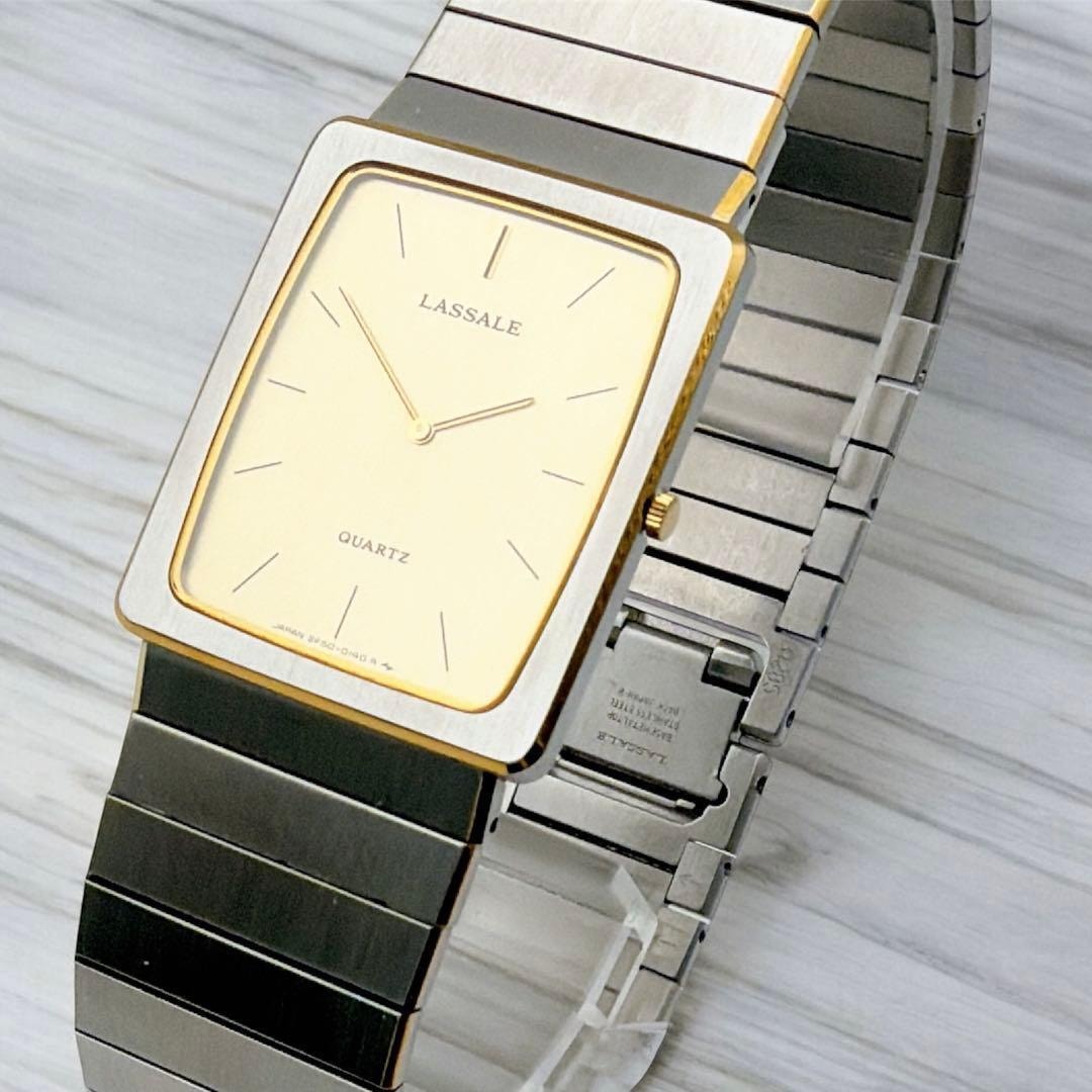 美品❗️稼働品です☺︎SEIKO LASSALE/セイコーラサールクォーツメンズ 稼働品です☺︎SEIKO LASSALE/セイコーラサールクォーツメンズウォッチ