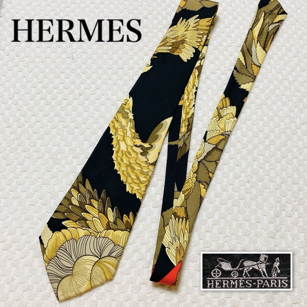 ✨未使用クラス✨汚れなし✨HERMES スカーフ柄　ゴールド　ネクタイ 楽天市場】エルメス スカーフ（ネクタイ｜スーツ用ファッション