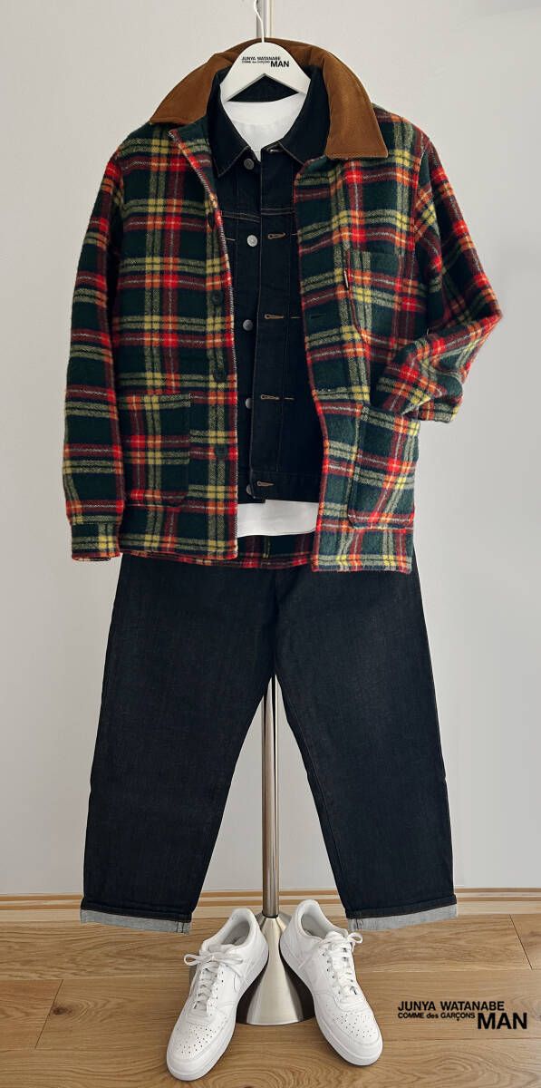 【美品】JUNYA WATANABE コムデギャルソンメルトン カバーオール Sサイズ