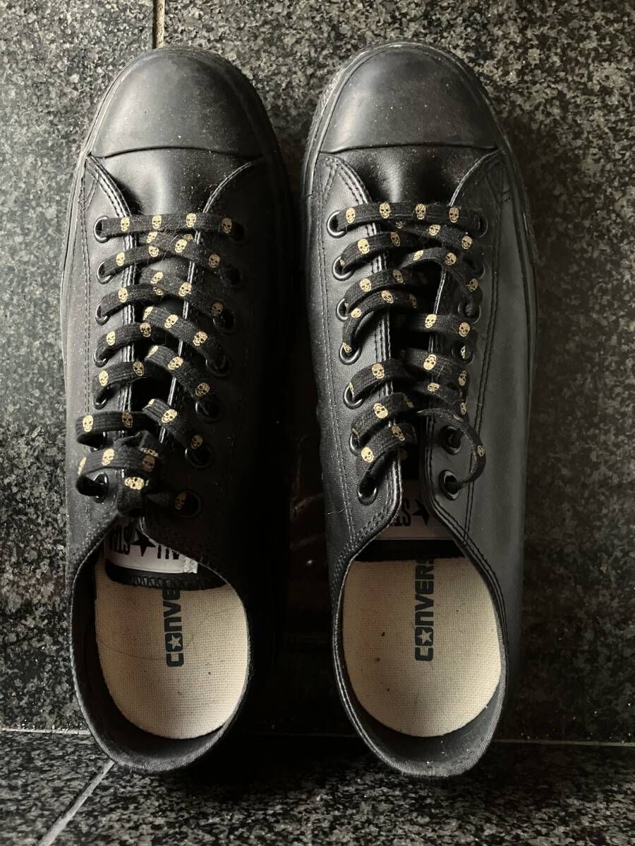 本革コンバースCHUCK TAYLOR 黒29cm