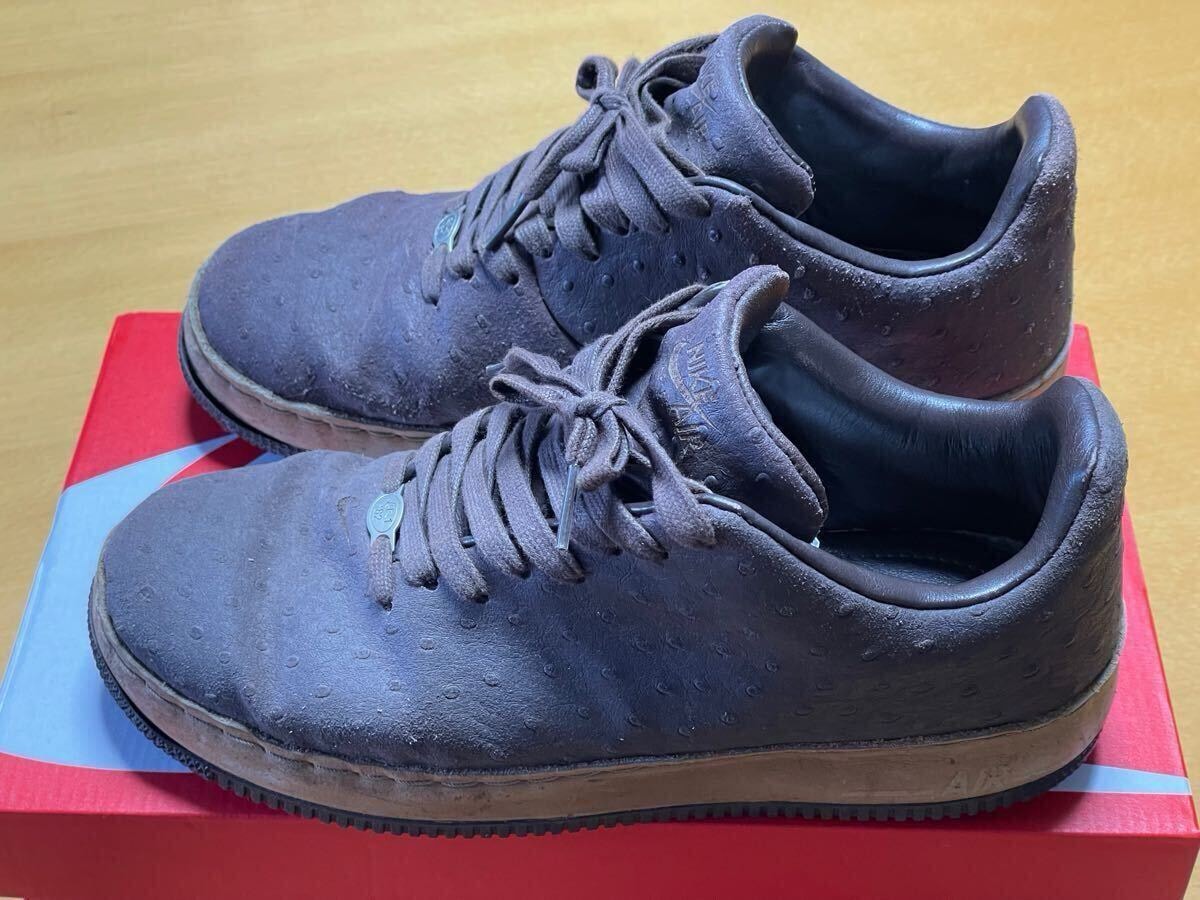 美品 NIKE AIR FORCE 1 SUPREME ナイキ エアフォース１ シュープリーム 日本正規品 オーストリッチ 27cm US9