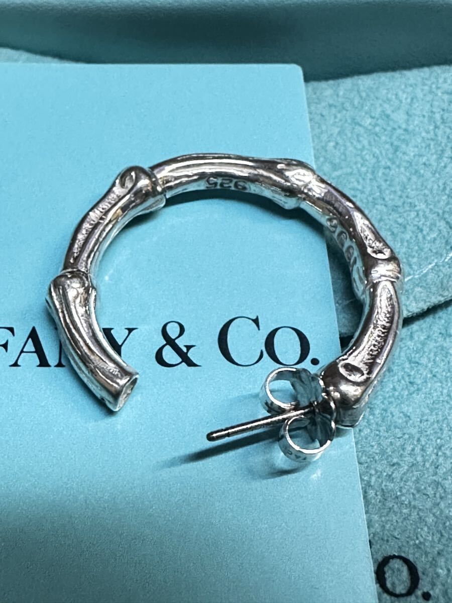 TIFFANY&Co ティファニー バンブー フープ ピアス 片耳のみ約27㎜ 目立った傷や汚れなし】TIFFANY&Co. ティファニー バンブー