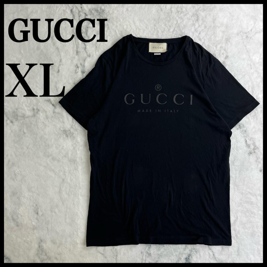 C (やや傷や汚れあり)】グッチ GUCCI スパンコールロゴ カットソー