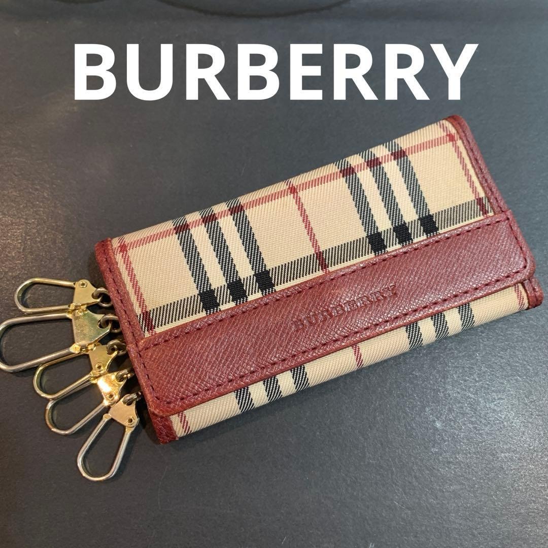 新品未使用 BURBERRY バーバリー チェック柄 ベージュ ブラウン シルバー金具 キャンバス /レザー 折り財布 コンパクトウォレット レディース 601952 【中古】 バーバリー 二つ折り財布 レディース ブランド BURBERRY チェック