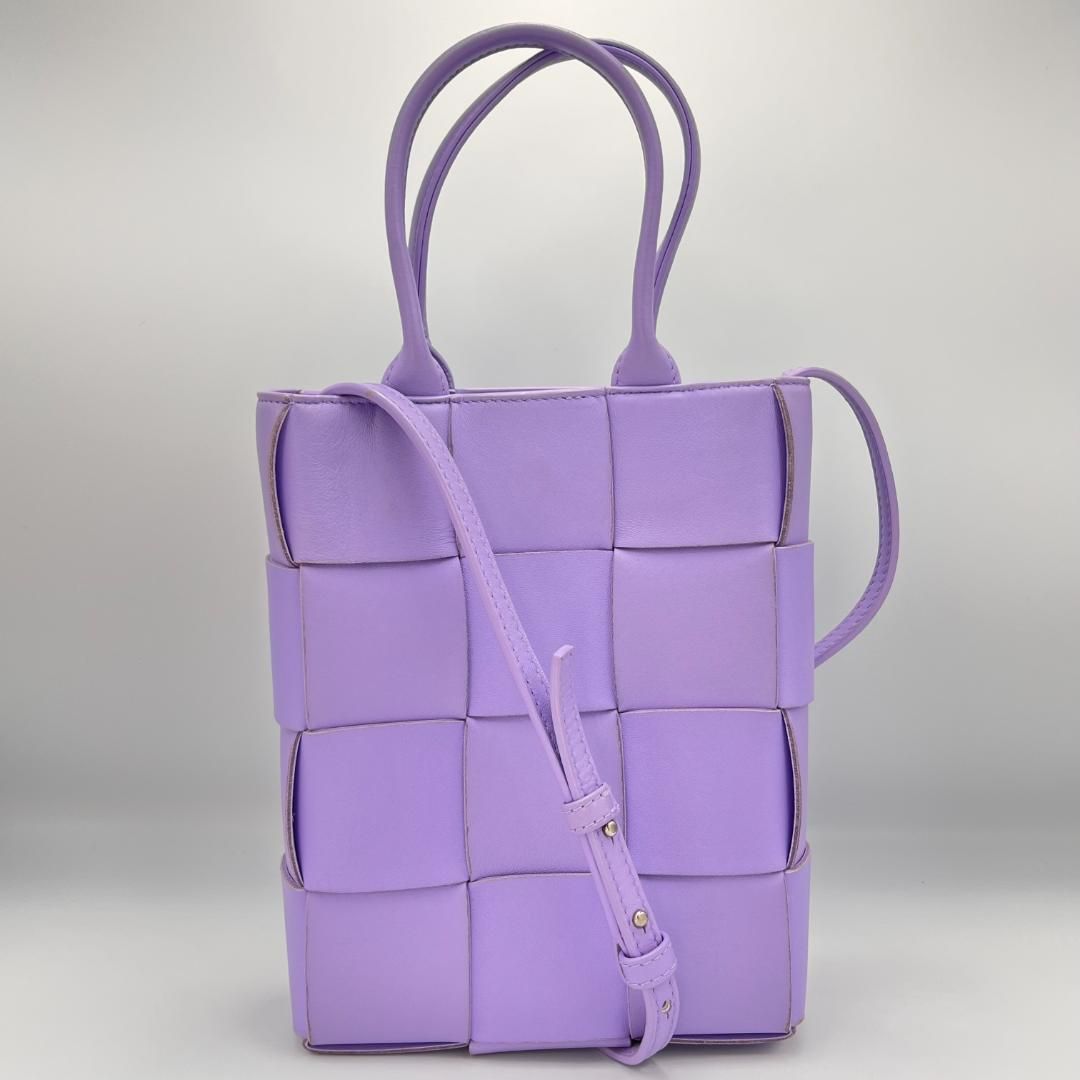 美品☆BOTTEGAVENETA ボッテガヴェネタ ショルダーバッグ ハンドバッグ ミニカセットトート 2WAY 