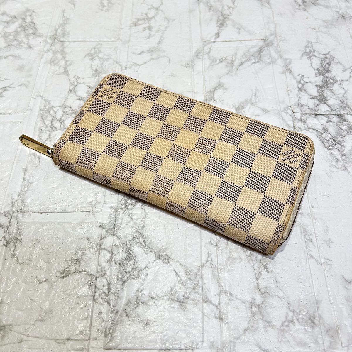 少し綺麗 正規品 ルイヴィトン ダミエ ジッピーウォレット