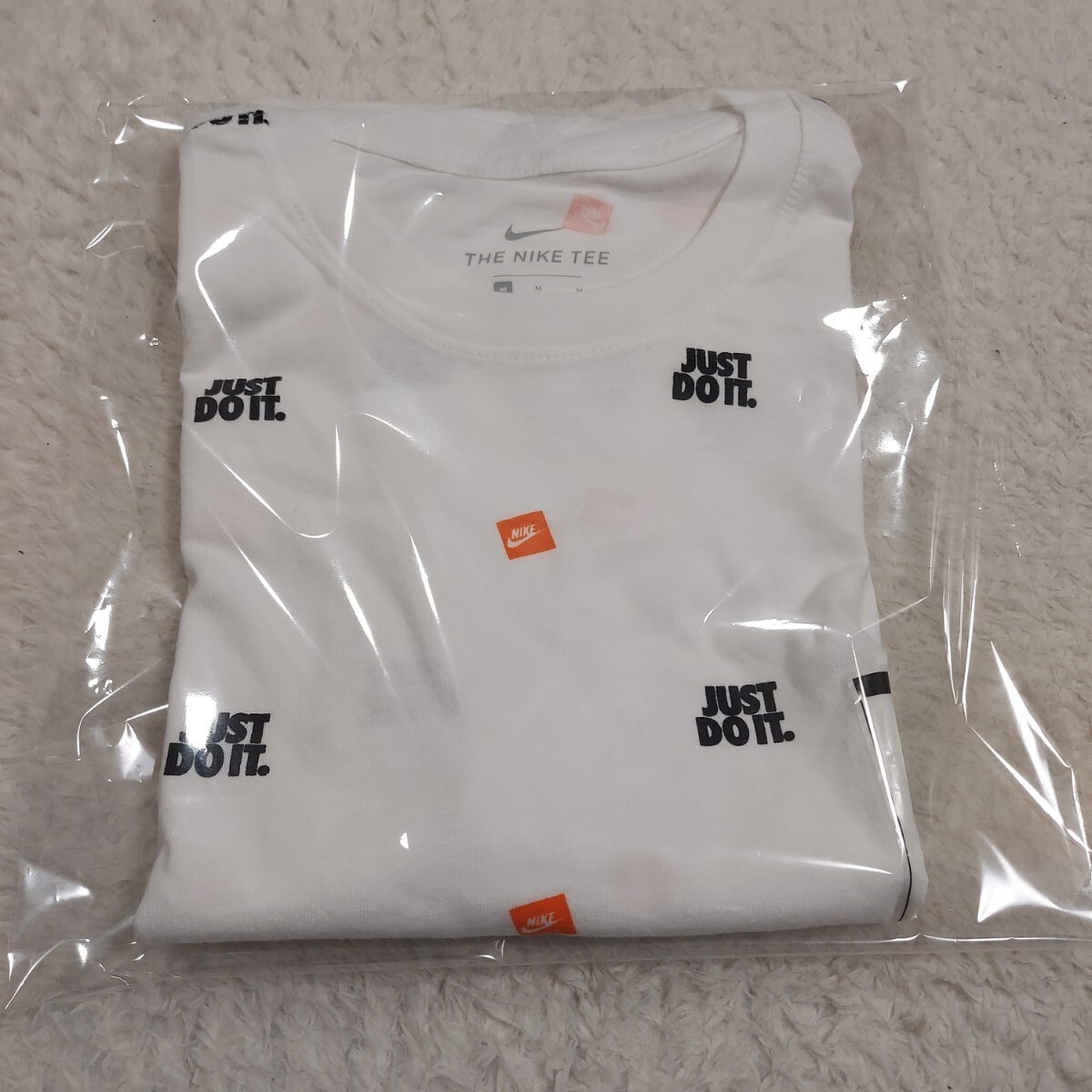 大人気完売【新品未使用】NIKE ナイキ JUST DO IT 総柄 ボックスロゴ 半袖Tシャツ/M