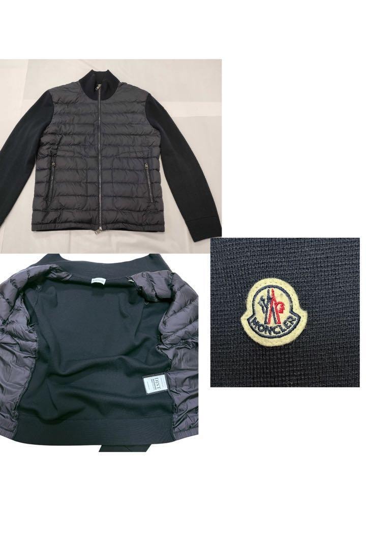 MONCLER MAGLIONE ダウンジャケット ネイビー L 正規品　極美品