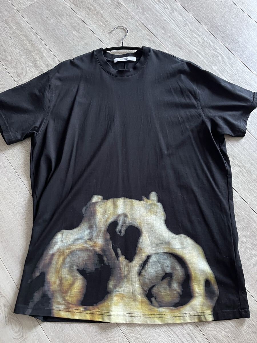 GIVENCHY 半袖Tシャツ ジバンシー ブラック Tシャツ カットソー 黒 ジバンシィ ドクロ ジャスティンビーバー着