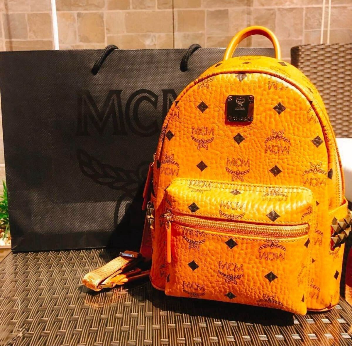 【美品】MCM STARK サイドスタッズ　バックパック　ヴィセトス　ミニ