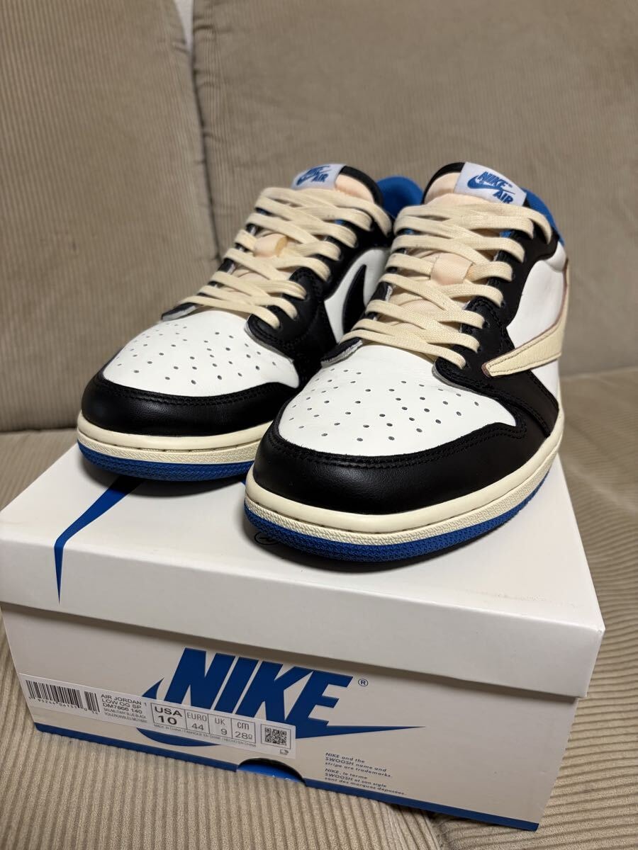 トラヴィススコット × フラグメントデザイン × ナイキ エアジョーダン1 ロー OG SP "ミリタリー ブルー"