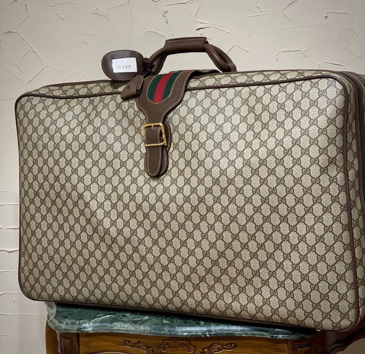 GUCCI - オールドグッチ ボストンバッグ GGスプリーム 【希少】特大 