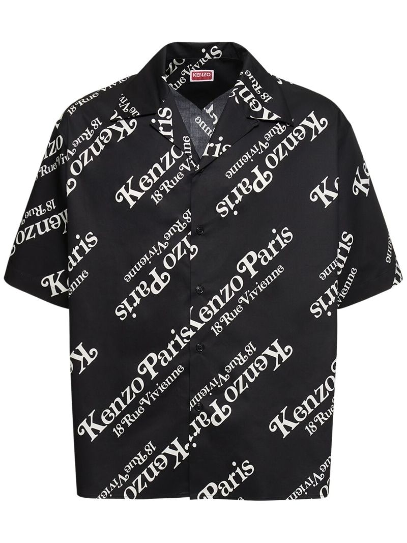 新品 正規 KENZO × VERDY BOXY SHIRTS BLACK FE55CH1119P4 [Sサイズ] /ケンゾー/ヴェルディ/ボクシー/総柄半袖開襟シャツ/ブラック/黒