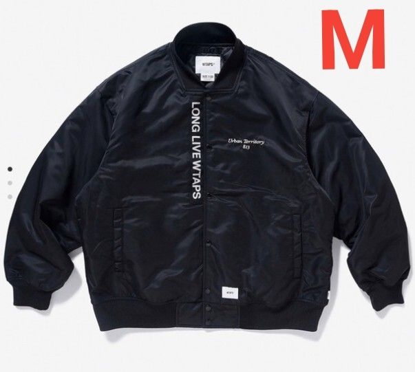 【新品】wtaps 22AW TEAM JACKET NYLON TWILL ブラック Mサイズ　チームジャケット